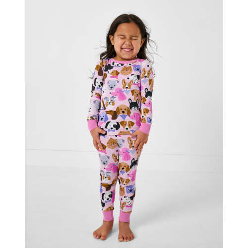Pink Puppy Parade Two-Piece Pajama Set – Little Sleepies