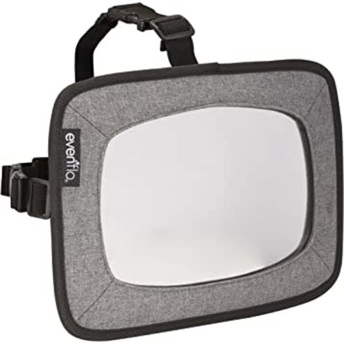 Evenflo Backseat Baby Mirror for Rear-Facing Child (Grey Melange)