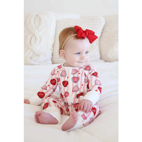 Ribbon Bow Headband | Scarlet