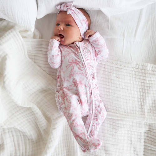 Fancy Frills Knit Large Bow Headwrap