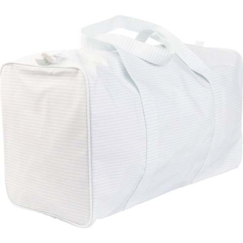 The Duffle Bag, Blue Stripe - Apple of My Isla | Maisonette