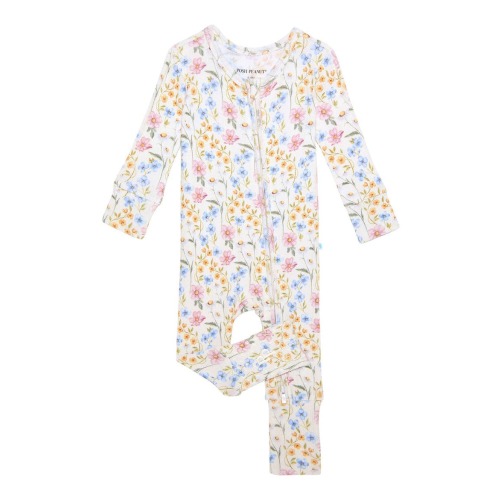 Kids' Pointelle Convertible One-Piece Pajamas
