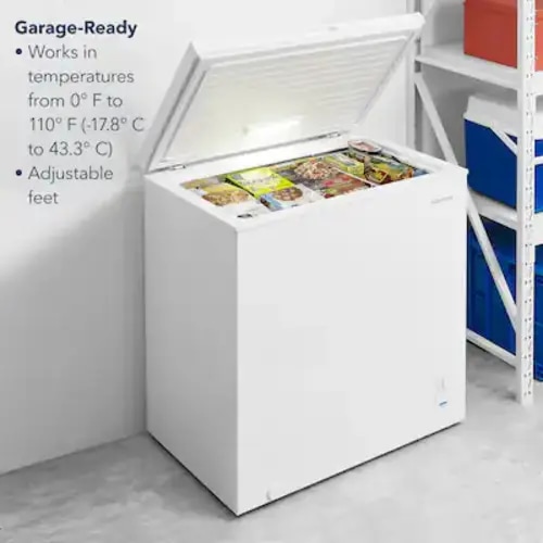 Insignia™ - 7.0 Cu. Ft. Garage Ready-Chest Freezer - White