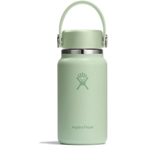 Hydro Flask Micro Bottle - Leak Proof Purse or Pocket Flask - Insulated Mini Water Bottle 6.7 Oz Aloe