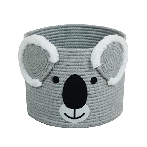 T&T Homewares Koala Storage Basket Medium Size, Ideal for Baby Diapers, Laundry, Nursery & Kids Room - Versatile Organizer for Woodland Decor, Pet Toys