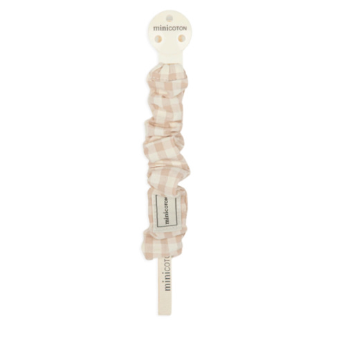 Basic Vichy Rose Pacifier Clip · Minicoton