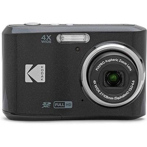 KODAK PIXPRO Friendly Zoom FZ45-BK 16MP Digital Camera with 4X Optical Zoom 27mm Wide Angle and 2.7" LCD Screen (Black)