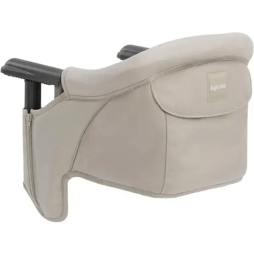 Inglesina Fast Table Chair, Cream - Portable Baby High Chair - for Babies & Toddlers up to 37 lbs - Collapsible Design - Fits Tables 0.8'' to 3.5'' Thick - Compact & Easy to Use - Travel Bag Included