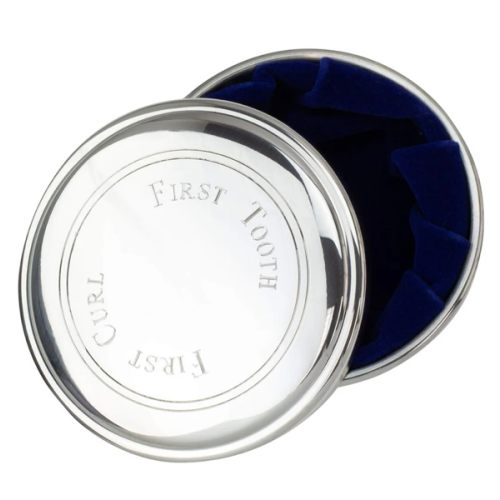 Baby's First Pewter Tooth & Curl Box | Posh Tots Children's Boutique