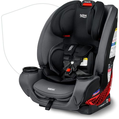 Britax One4Life Convertible Car Seat, 10 Years of Use from 5 to 120 Pounds, Converts from Rear-Facing Infant Car Seat to Forward-Facing Booster Seat, Machine-Washable Fabric, Onyx Stone