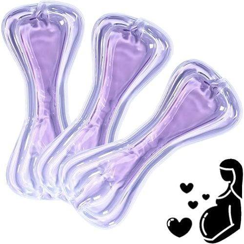 Perineal Cooling Pad, Postpartum Cold Packs Gel Bead Ice Pack Cold Therapy for Women After Pregnancy and Delivery (Purple)