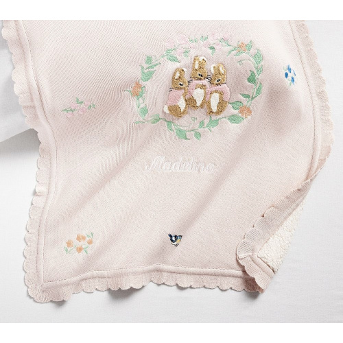 Beatrix Potter Flopsy Sherpa-Backed Knit Baby Blanket
