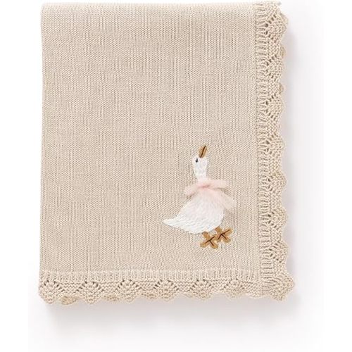 Cotton Baby Blanket Heritage Receiving Cuddle Stroller Crib Blanket
