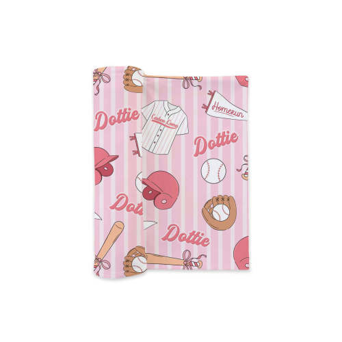 Ballpark Babes Personalized Swaddle Blanket | Caden Lane