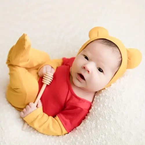 yellow honeybee jumpsuit photography props hat romper - Temu