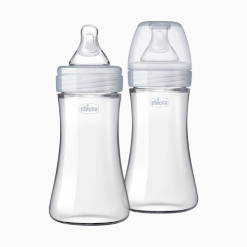 Chicco Duo Hybrid Baby Bottles with Invinci-Glass - Grey, 9 Oz