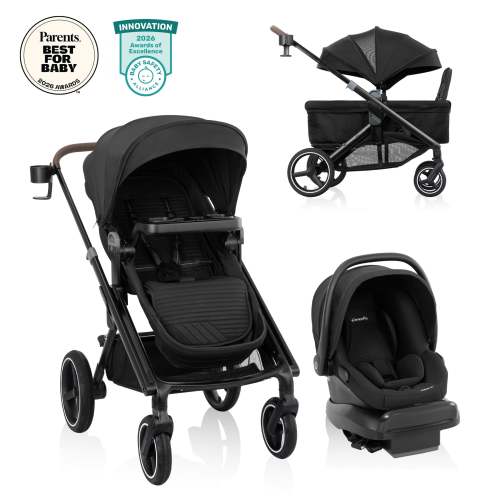 Transformer Stroller to Wagon Travel System Featuring LiteMax NXT Infant Car Seat
