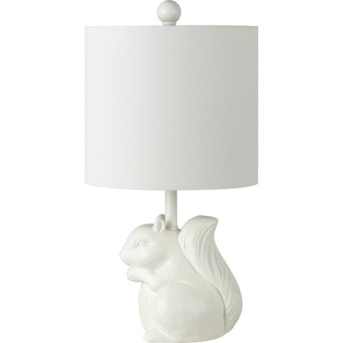 Sunny Squirrel Lamp, White - Safavieh | Maisonette