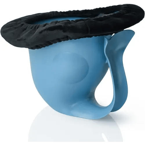 Potty for Newborn Baby Potty Training; for Diaper Free Baby Elimination Communication Indoor & Outdoor; Attractive Fish Shape (Blue)