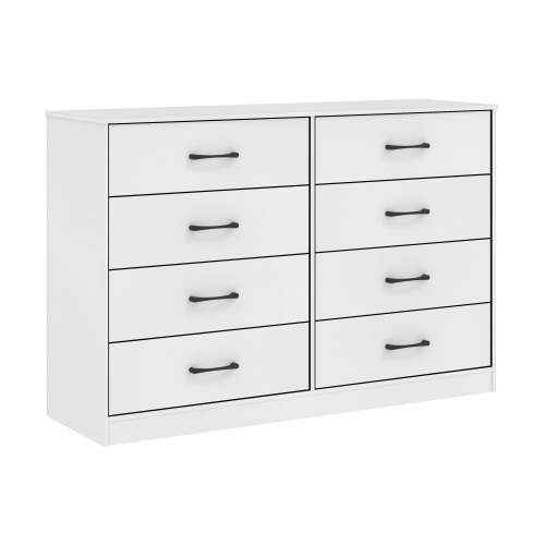 Mainstays Ardent 8 Drawer Dresser, 53" Wide, White