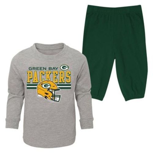 NFL Green Bay Packers Boys' 2pk Pant and Long Sleeve T-Shirt Set
