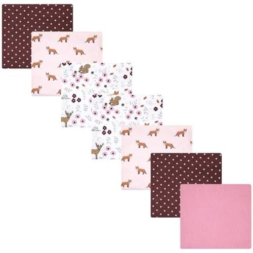 Luvable Friends Little Treasure Flannel Receiving Blankets 7pk