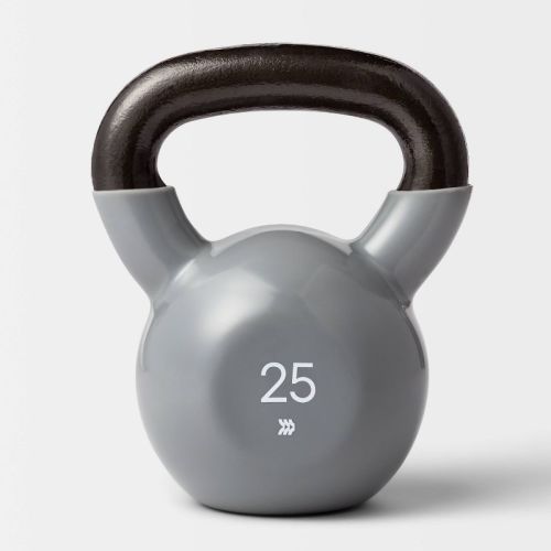 Kettlebell 25lb Gray - All In Motion™: Iron Weight for Legs & Upper Back