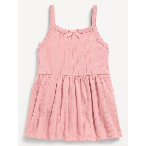 Pointelle-Knit Bodysuit Dress for Baby