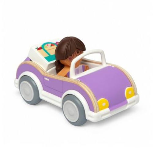 Melissa & Doug Cheery Lane Car and Play Figure - Purple