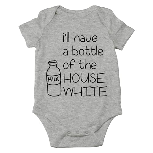 AW Fashions I Will Have A Bottle Of The House White Baby Bodysuit Cute Newborn Boys Outfit Funny Infant