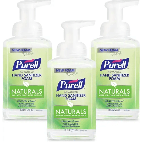 Purell Naturals Hand Sanitizer Foam, Pump Bottle 3ct x 10fl oz - 3001-06-EC
