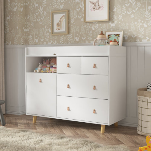 Isabelle & Max™ Modern Changing Table Dresser With Strong Storage | Wayfair