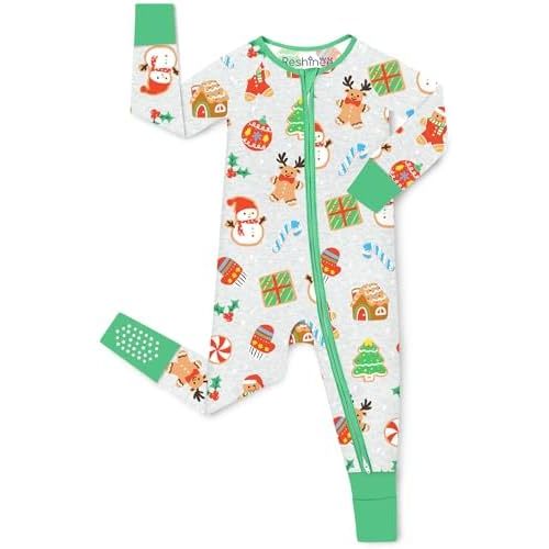 babee Reshinee Bamboo Viscose Baby Footie Pajama, Zipper Sleeper Boys Girls
