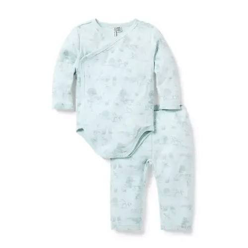 Baby Jet Ivory Duckling Baby Duckling Wrap Matching Set by Janie and Jack