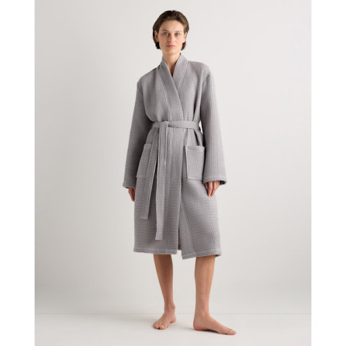 Organic Turkish Waffle Robe in Mist