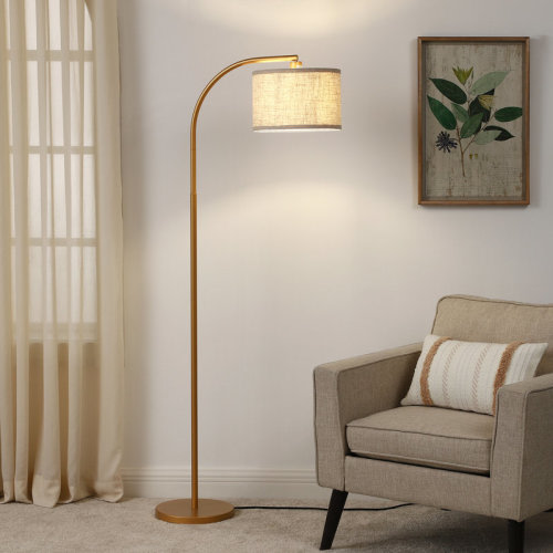 Ebern Designs Kjeld 63" Arched Floor Lamp & Reviews | Wayfair