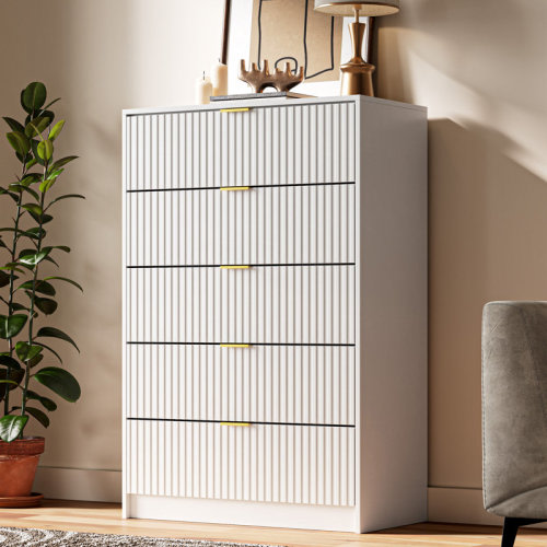 Ebern Designs 5 - Drawer Dresser, 47.2" H & Reviews - Wayfair Canada