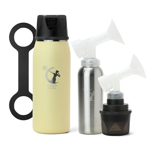 Ceres CHILL OG+ Breastmilk Chiller/Warmer – 12–38oz Portable Breast Milk Cooler, Two Chilling Options & More Capacity – Pump Compatible Container