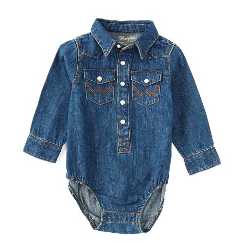 Wrangler® Baby Boys Newborn-24 Months Long Sleeve Bodysuit
