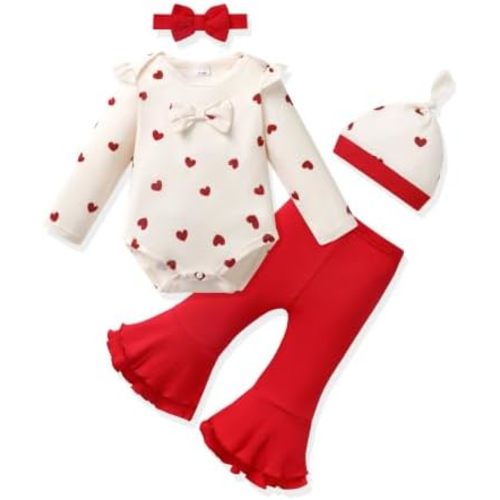 Vibebox Baby Girl Clothes Fall Winter Outfits Essentials Preemie-12 Months
