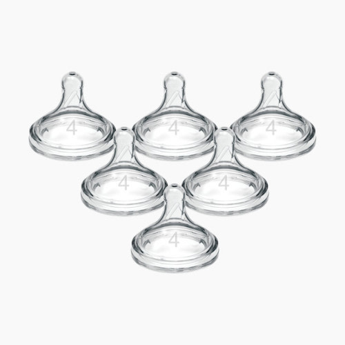 Wide-Neck Nipple (6 Pack) - Clear - Level 4