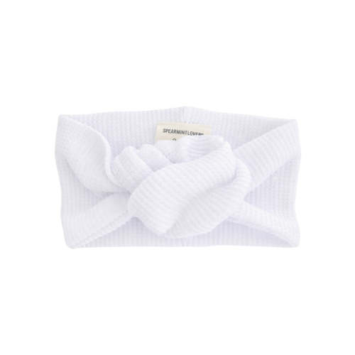 Organic Waffle Turban Headband, Lucent White – SpearmintLOVE