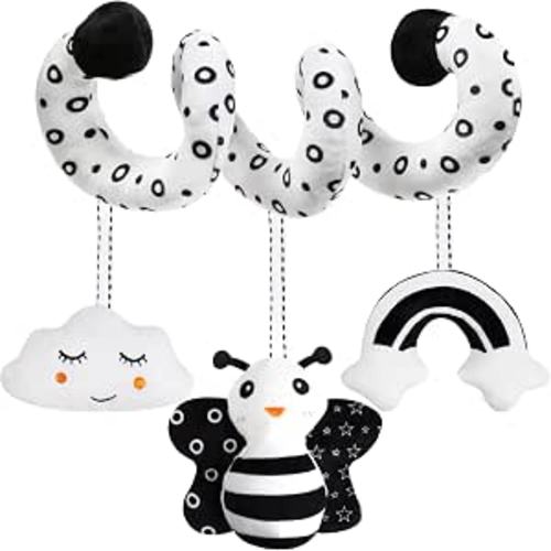 Bee Spiral Hanging Car Seat and Stroller Activity Baby Toy for 0-6Months
