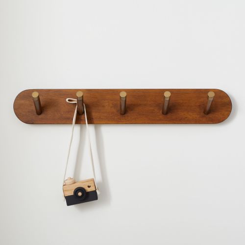Mid-Century Wall Rack - Acorn (25")
