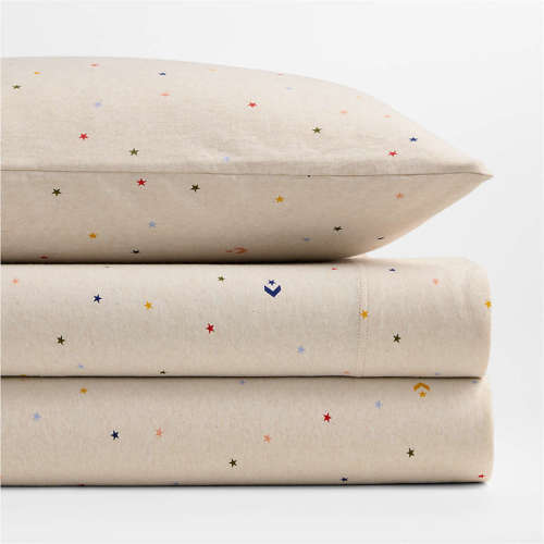Converse Comfy Tee Speckled Star Organic Cotton Kids Twin Sheet Set