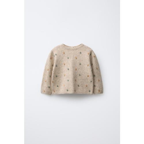 BOBBLE KNIT SWEATER - Light beige | ZARA United States