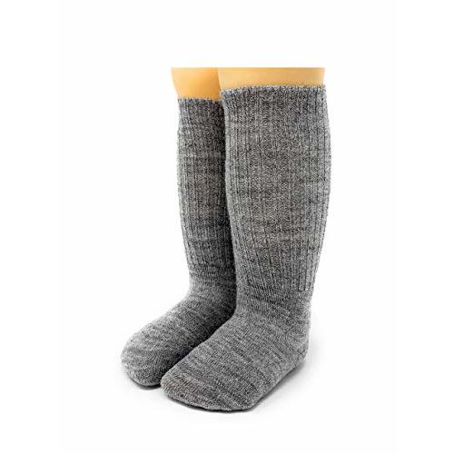 WARRIOR ALPACA SOCKS - Infant & Toddler Baby Alpaca Wool Socks, Unisex, Cuff-able Knee High, Solid, Dye & Bleach Free