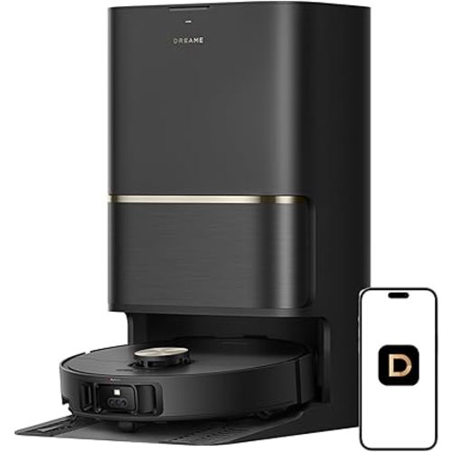 DREAME L50 Ultra Robot Vacuum and Mop Black with Auto-Empty and Mop Self-Cleaning, Precise Obstacle Avoidance, 19,500Pa Suction, HyperStream Detangling DuoBrush