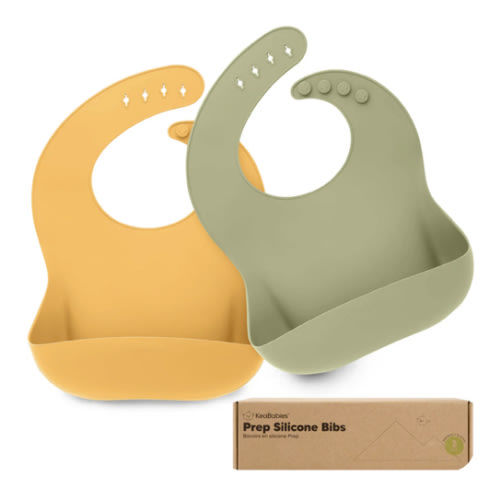 2-Pack Prep Silicone Bibs
