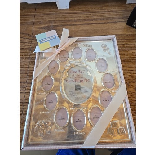 My First Year Newborn to 12 Months JCPenny Portraits Baby Silver Picture Frame